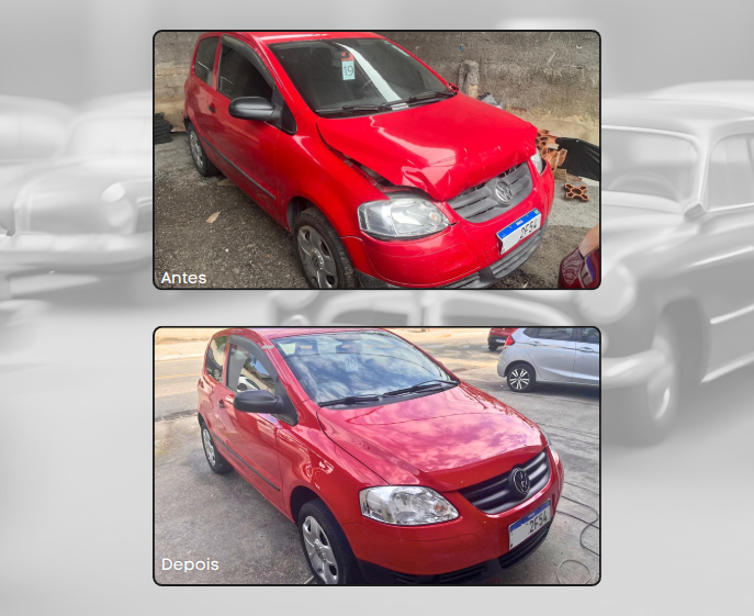 Restauração completa - Antes e depois